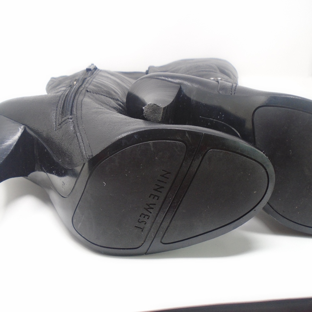 Nine West Black Leather Boots - Picture 6 of 7